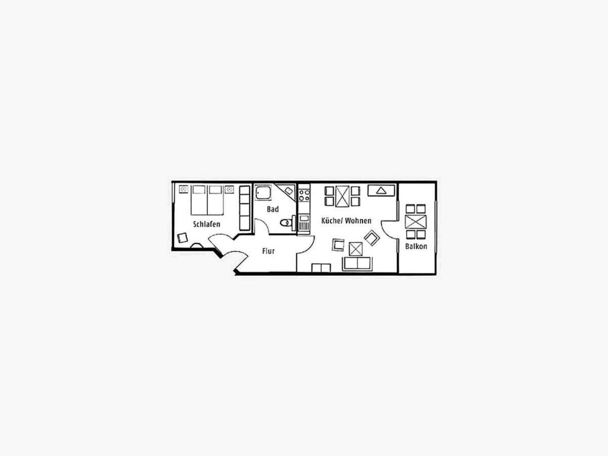 Duenenpark Binz - Komfortplus Ferienwohnung Mit 1 Schlafzimmer Und Balkon Im Dachgeschoss 136 Exterior photo